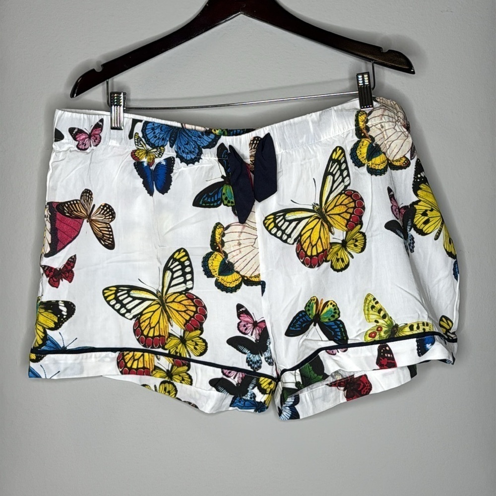 Katie Kime Metamorphosis Pajamas Shorts Set in White Size 14/16 (3XL) NWT - Picture 8 of 9